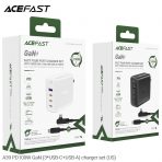 Bộ sạc ACEFAST PD100W GaN (3*USB-C+USB-A) (US) - A39