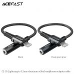 Cáp chuyển âm thanh ACEFAST Lightning to 3.5mm MFI (0.18m) - C1-05