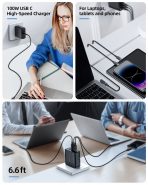 Bộ sạc ACEFAST PD100W GaN (3*USB-C+USB-A) (US) - A39