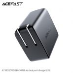 Củ sạc ACEFAST PD3.0 32W 2 cổng USB-C+USB-A (US) - A7