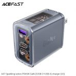 Củ sạc ACEFAST PD65W GaN (2*USB-C+USB-A) (US) - A47