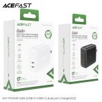 Củ sạc ACEFAST 2 cổng PD50W GaN (USB-C+USB-C) (US) - A31