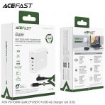 Bộ sạc ACEFAST PD100W GaN (3*USB-C+USB-A) (US) - A39