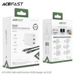 Bộ sạc ACEFAST GaN 65W cổng USB-C + USB-A + HUB (US) - A19