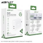 Củ sạc ACEFAST 2 cổng PD50W GaN (USB-C+USB-C) (US) - A31