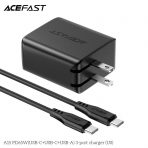 Bộ sạc ACEFAST PD3.0 65W 3 cổng USB-C+USB-C+USB-A (US) - A15