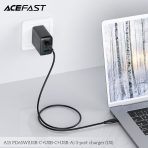 Bộ sạc ACEFAST PD3.0 65W 3 cổng USB-C+USB-C+USB-A (US) - A15