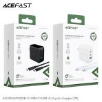 Bộ sạc ACEFAST PD3.0 65W 3 cổng USB-C+USB-C+USB-A (US) - A15