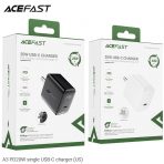 Củ sạc ACEFAST PD3.0 20W 1 cổng USB-C (US) - A3
