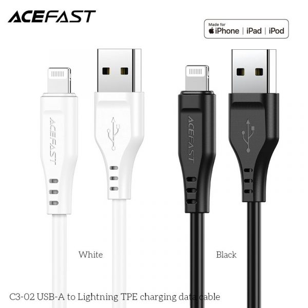 Cáp ACEFAST USB-A to Lightning (1.2m) - C3-02