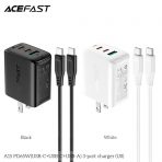Bộ sạc ACEFAST PD3.0 65W 3 cổng USB-C+USB-C+USB-A (US) - A15