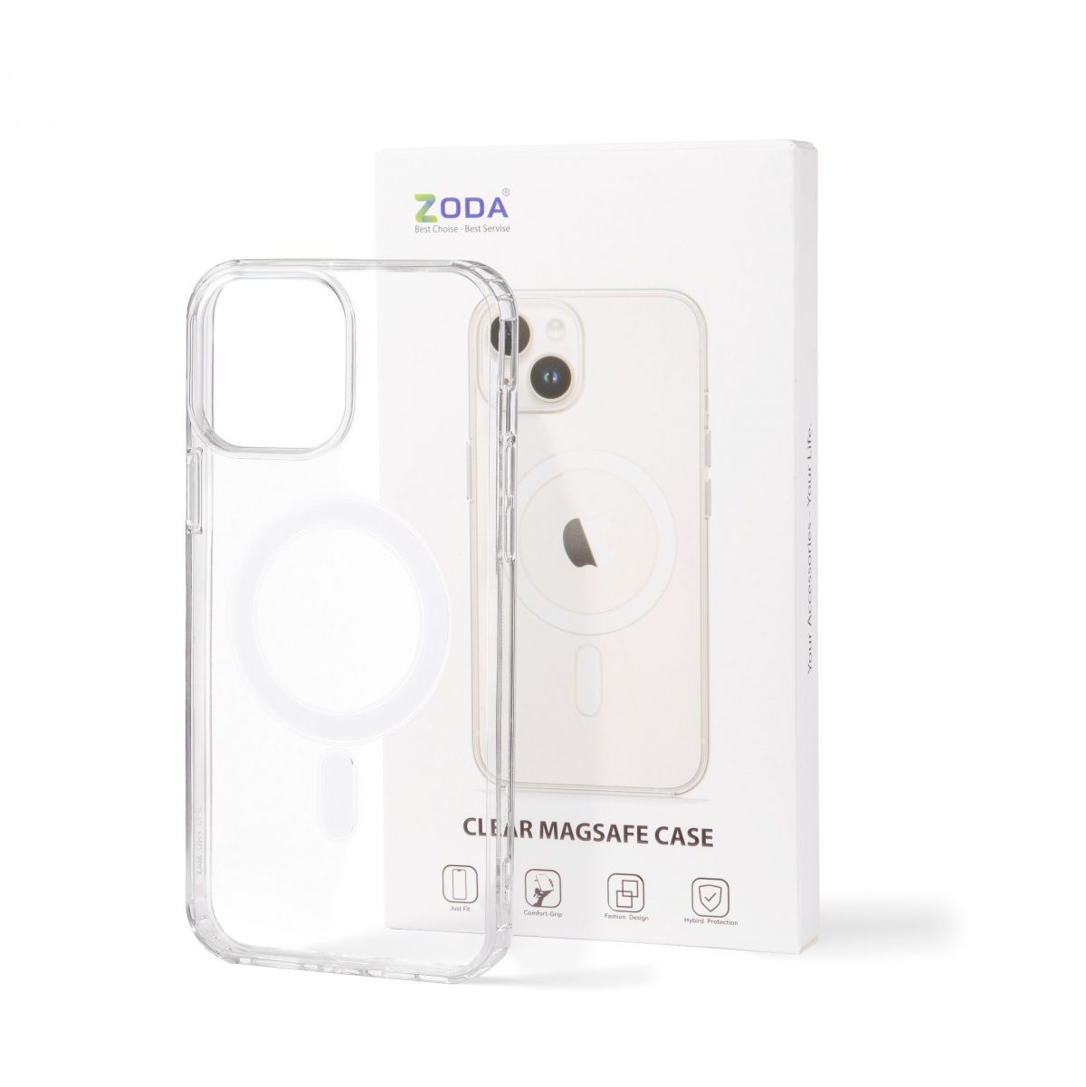 ỐP LƯNG IPHONE 13 PRO ZODA MAGSAFE - TRONG